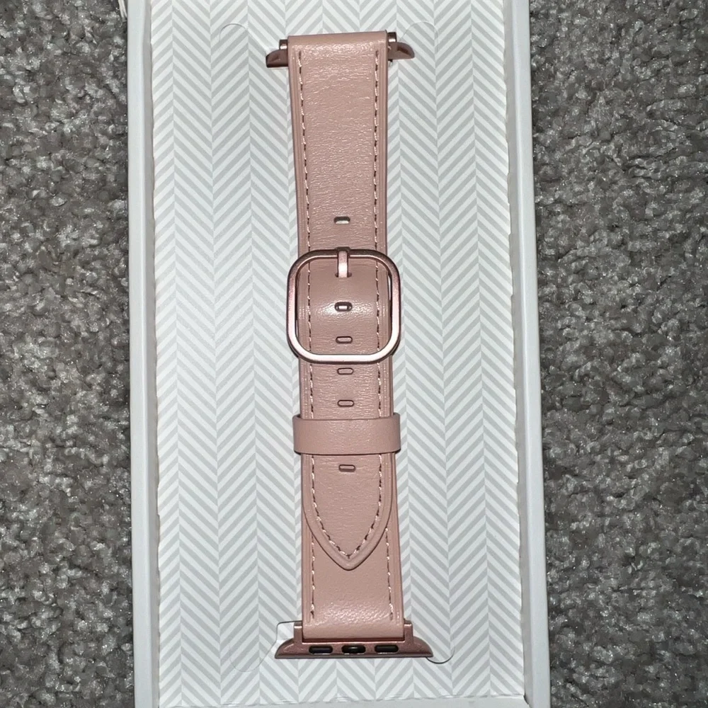 Apple Watch Band Rose Gold Leather